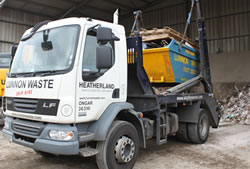 Skip Hire in Chelmsford fully loaded skip